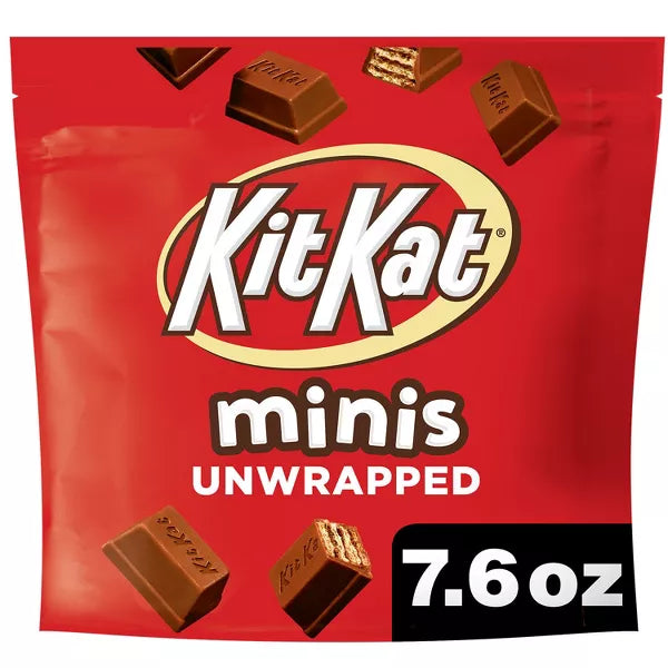 Kit Kat Minis - Caramelos de chocolate con leche sin envolver, 7.6 oz