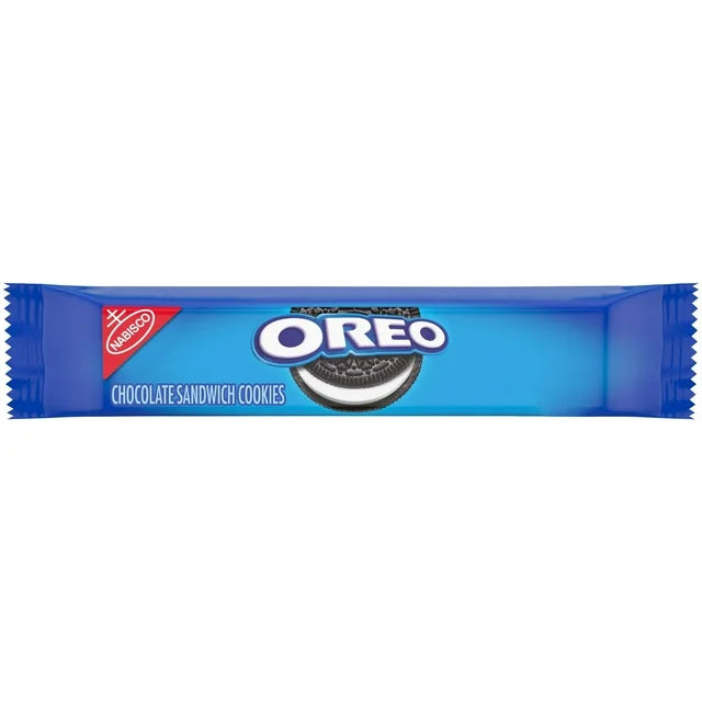 OREO Chocolate Sandwich Cookies, Baked, 2.4 oz, (6 Cookies Total), Shelf Stable, Plastic Packet