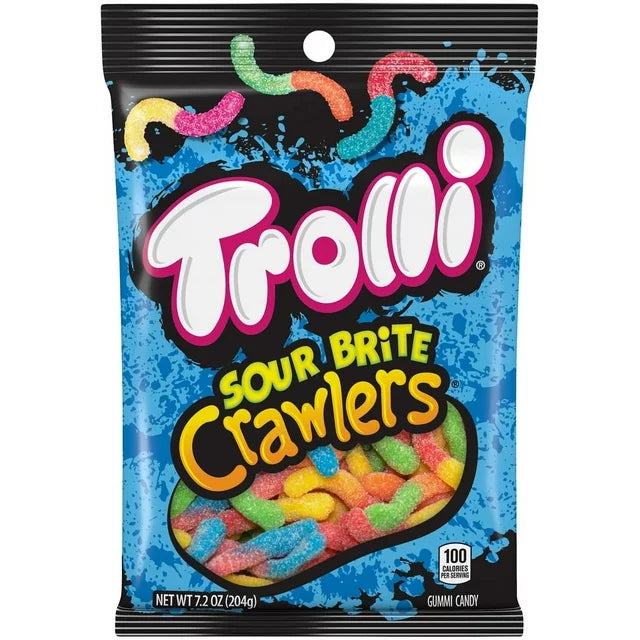 Trolli Sour Brite Crawlers azul 7.2 oz