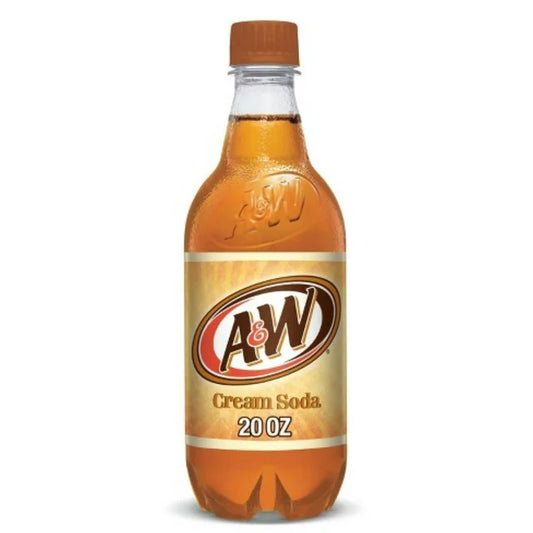 Refresco de crema A&amp;W 20 ​​oz