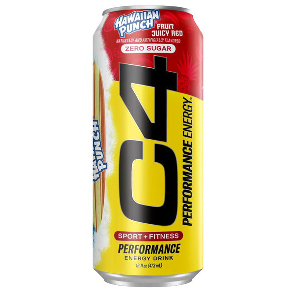 C4 Performance Energy Drink Hawaiian Punch 16oz Single Can