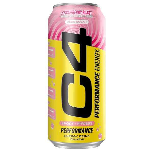 C4 Performance Energy Drink, Strawberry Starburst™, 16oz, Single Can