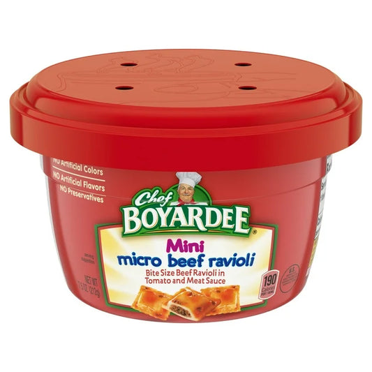 Chef Boyardee Mini Ravioles Micro De Carne 7.5oz