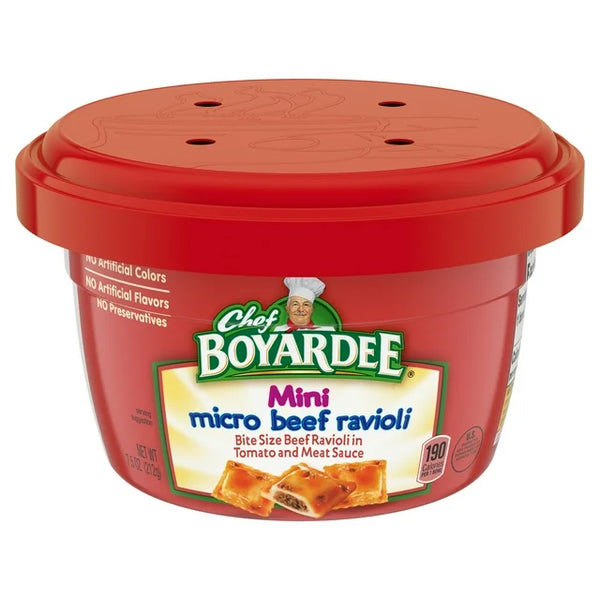 Chef Boyardee Mini Ravioles Micro De Carne 7.5oz