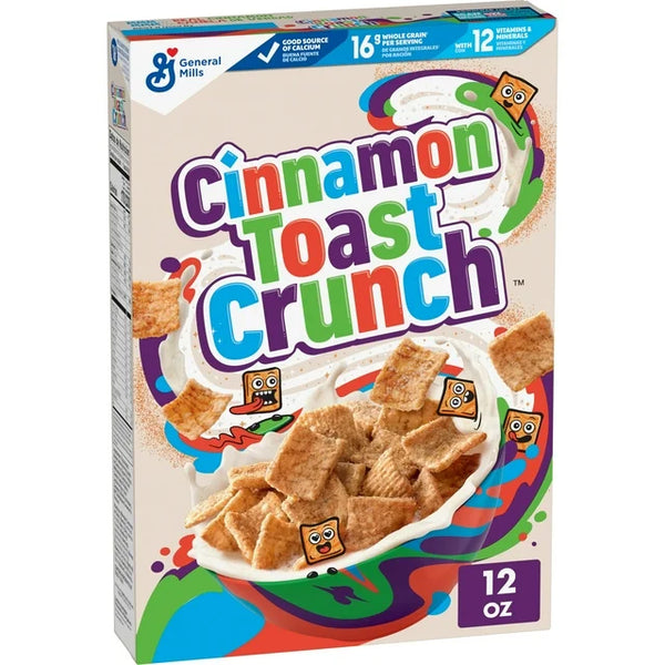 Cinnamon Toast Crunch Breakfast Cereal, Crispy Cinnamon Cereal, 12 oz