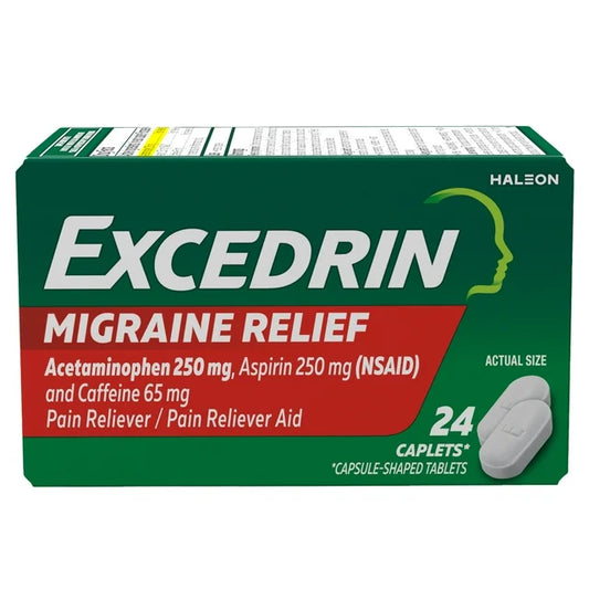 Cápsulas Excedrin para la migraña, 24 unidades