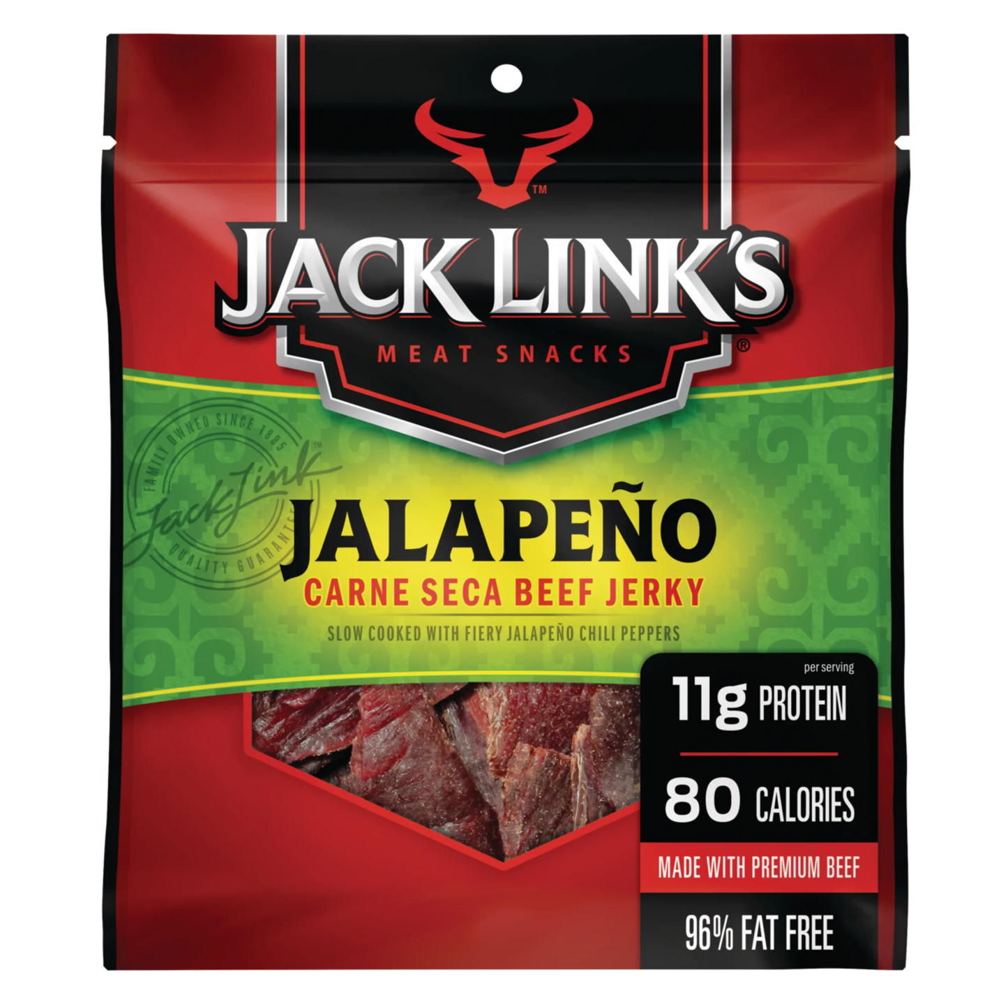 Jack Links Beef Jerky, Jalapeno, 2.85oz