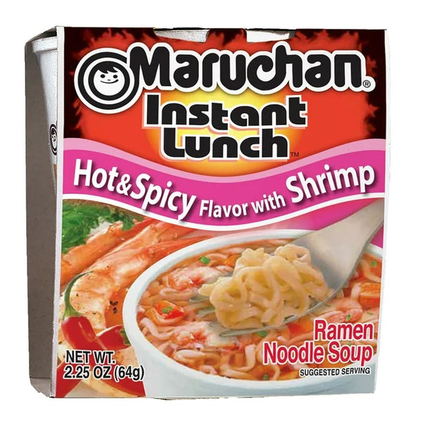 Almuerzo instantáneo Maruchan HotNSpicy Camarones Almuerzo instantáneo 2.25oz