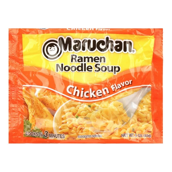 Sopa de fideos ramen Maruchan con sabor a pollo, 3 oz