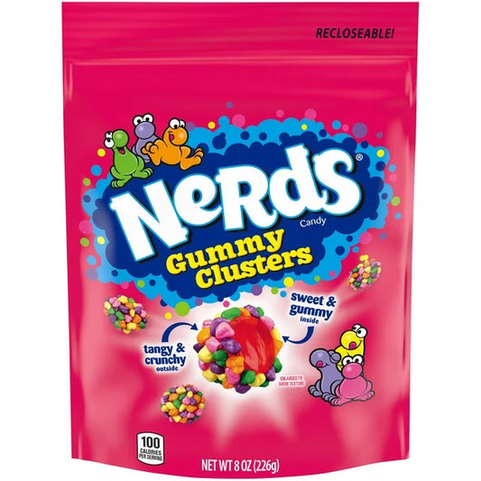 Caramelos gomosos Nerds Gummy Clusters de 8 oz
