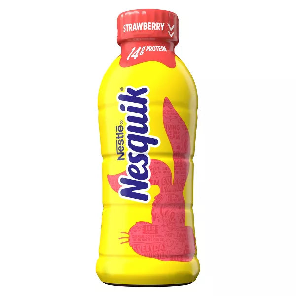 Nesquik Leche Baja en Grasa de Fresa 14oz