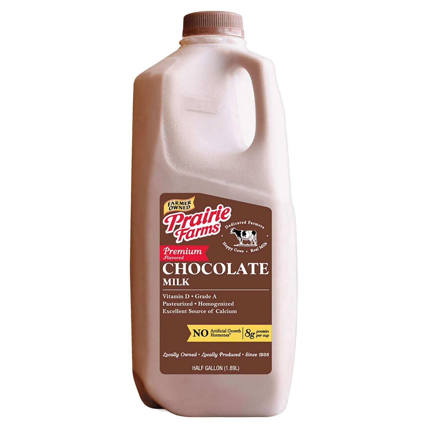 Prairie Farms Premium Chocolate Milk, Half Gallon, 64 fl oz