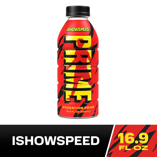 Prime Hydration Sports Drink, Ishowspeed, 16.9 fl oz, Bottle