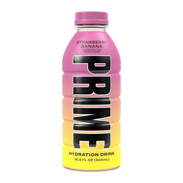Prime Hydration Sports Drink, Strawberry Banana, 16.9 fl oz, Bottle