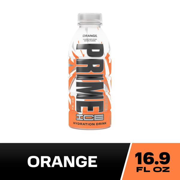Prime Ice Hydration Sports Drink, Orange Chill, 16.9 fl oz, Bottle