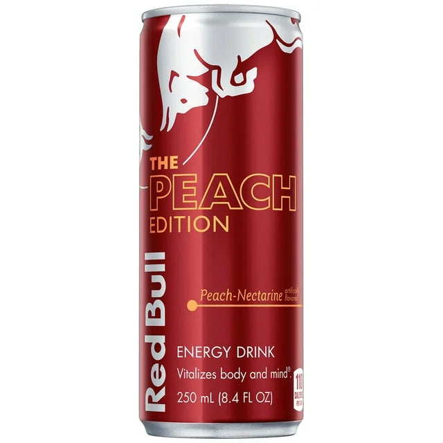 Bebida energética Red Bull Peach de 237 ml