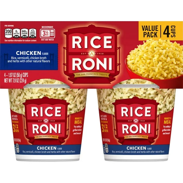 Arroz con sabor a pollo Rice-A-Roni, 2.11 oz, paquete de 4