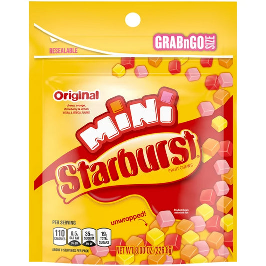 Bolsa de pie Starburst Minis de 8 oz