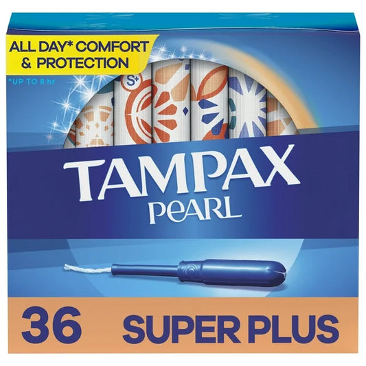 Tampones Tampax Pearl con protección contra fugas, absorción Super Plus, 36 unidades