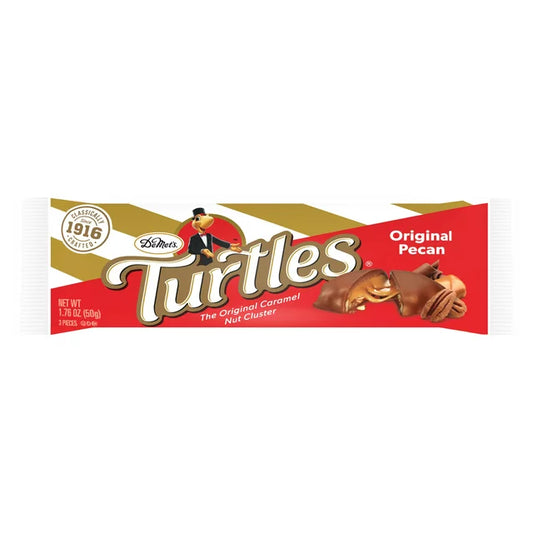 Tortugas de nueces y caramelo de nuez tamaño king 1.76 oz