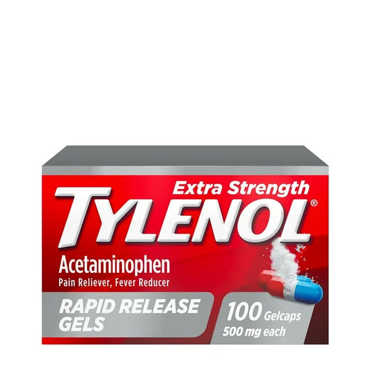 Tylenol Extra Strength Acetaminofén Geles de Liberación Rápida, 100 unidades
