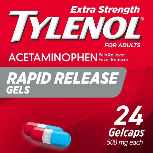 Tylenol Extra Strength Acetaminofén Gel de Liberación Rápida, 24 Unidades