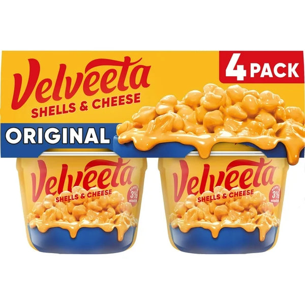 Macarrones con queso Velveeta, 2.39 oz, paquete de 4
