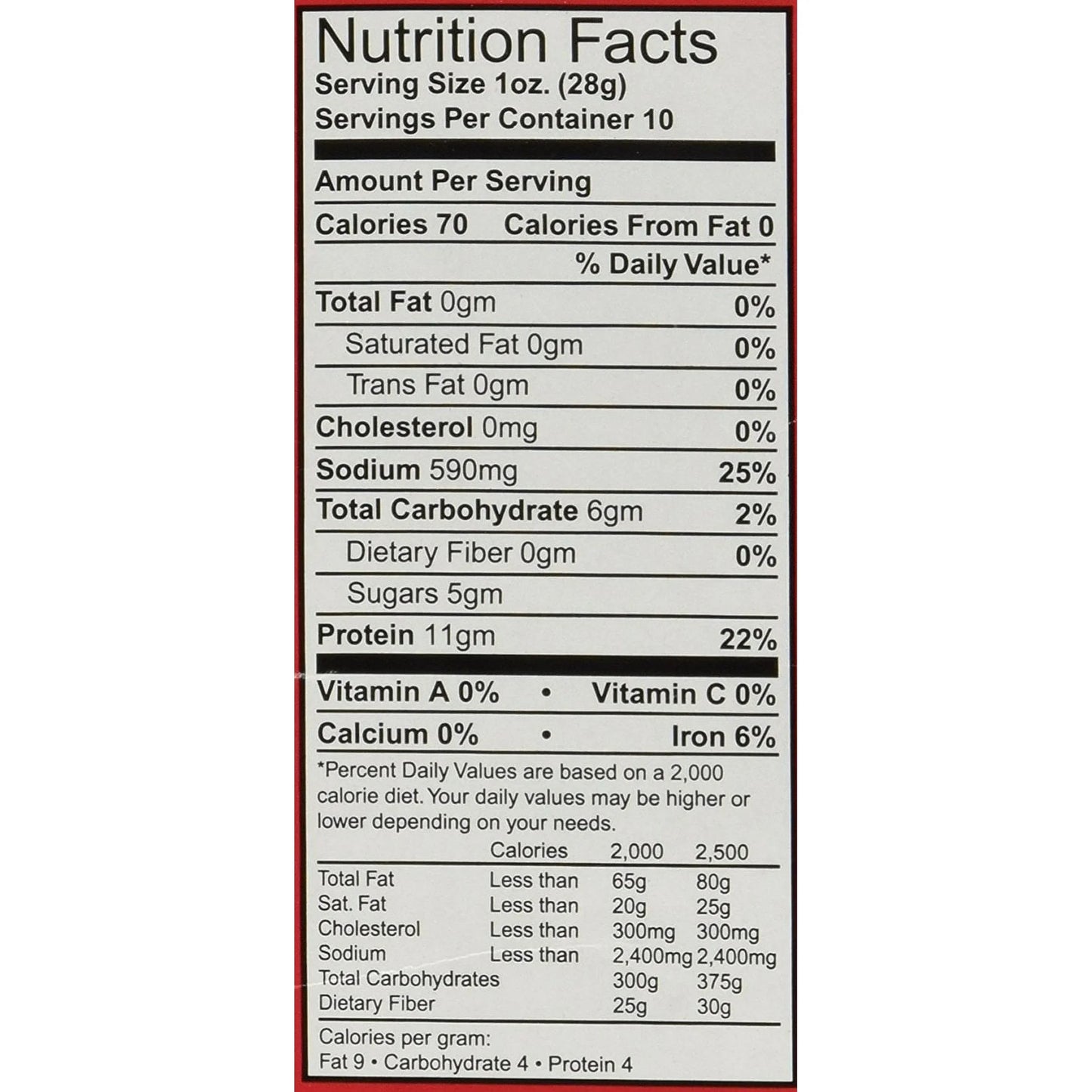 Old Trapper Hot Beef Jerky 10oz Resealable Bag